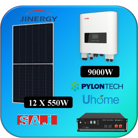 KIT 12 X 550W JINERGY SAJ 6K +PYLONTECH