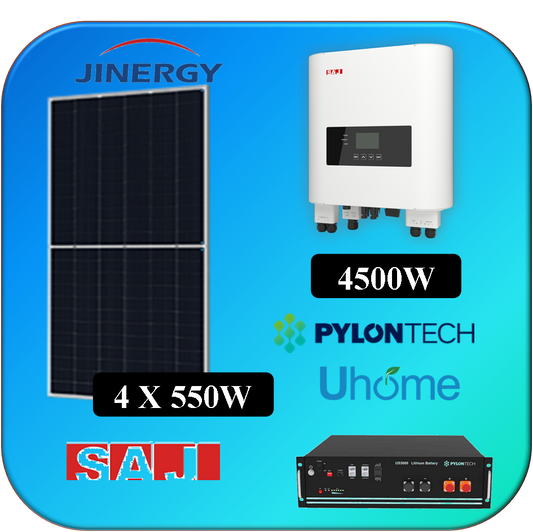 KIT 4 X 550W JINERGY SAJ 3K +PYLONTECH