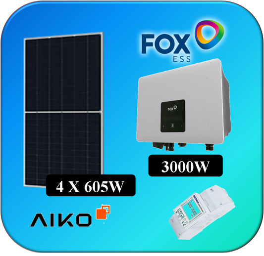 KIT 4 X 605W AIKO  FOX ESS S2-2000