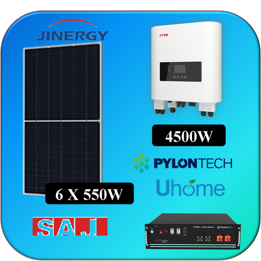 KIT 6 X 550W JINERGY SAJ 3K +PYLONTECH