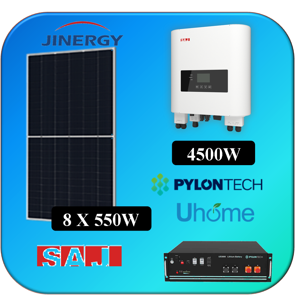 KIT 8 X 550W JINERGY SAJ 3K +PYLONTECH