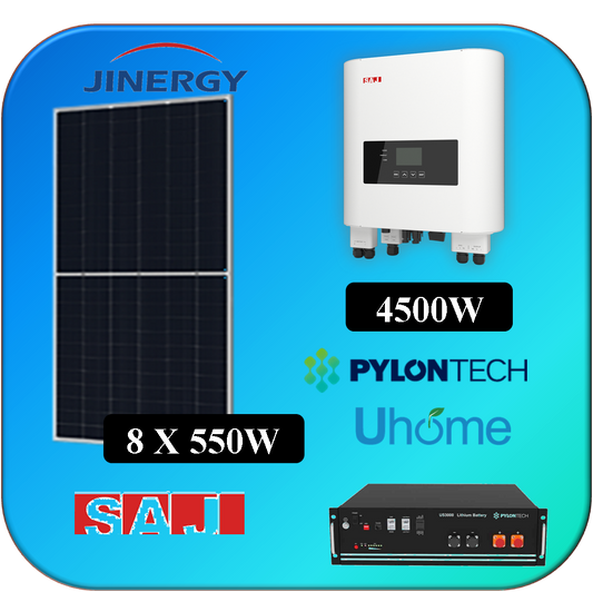 KIT 8 X 550W JINERGY SAJ 3K +PYLONTECH