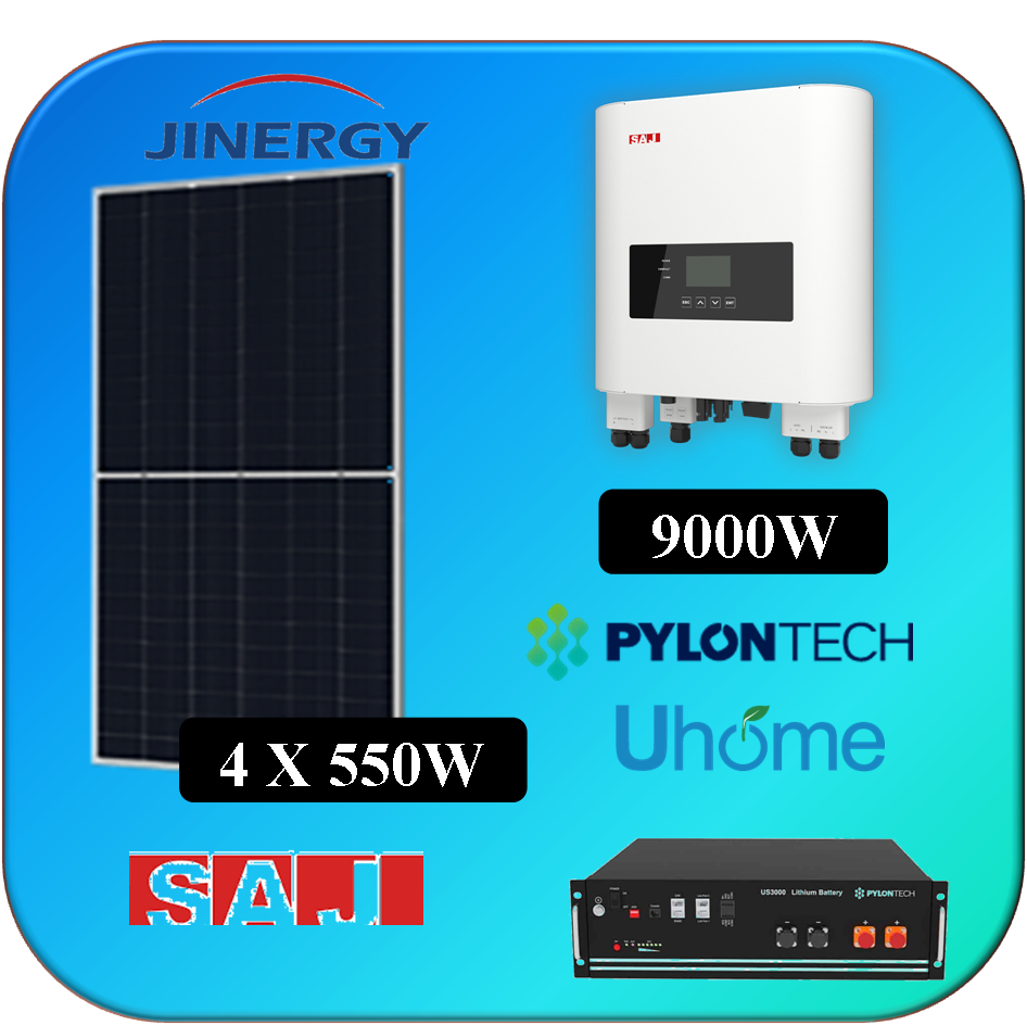 KIT 4 X 550W JINERGY SAJ 6K +PYLONTECH